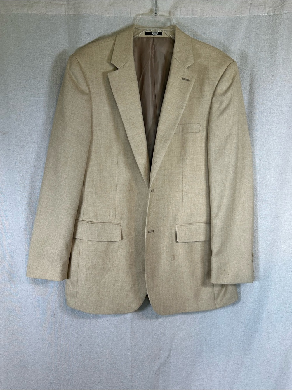 Andrew Fezza Light Beige Single-Breasted Sport Coat